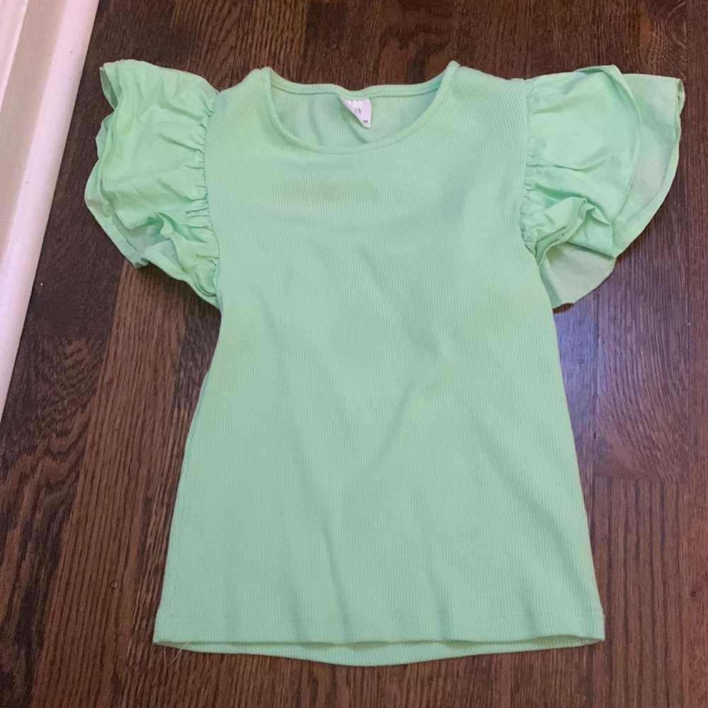 size 8 girls light screen zara top